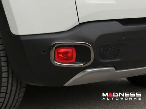 Jeep Renegade Rear Reflector Light Trim - Dark Stainless Steel (2015-2018) Jeep Renegade Rear Reflector Light Trim - Dark Stainless Steel (2015-2018)